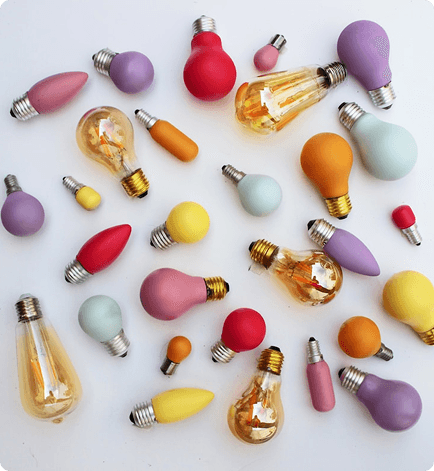 রঙিন লাইটবাল্ব